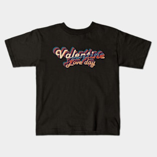 valentine - vintage retro 70s future b Kids T-Shirt